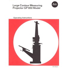 Leitz contour measuring projector gp 650 instructions