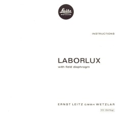 Leitz laborlux with field diaphragm instructions manual