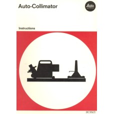 Leitz leica auto-collimator operating instructions