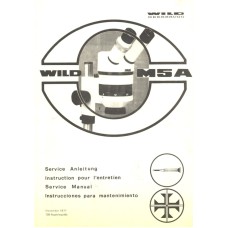 Wild m5a zoom stereomicroscope service instructions