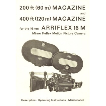 Arriflex 16m 200-400ft magazine description maintenance