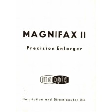 Meopta magnifax ii precision enlarger instructions
