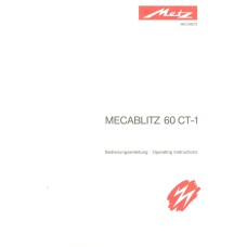 Mecablitz 60 ct 1 instruction manual