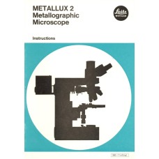 Leitz metallux 2 metallographic microscope instructions
