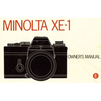 Minolta xe-1 camera owners instruction manual