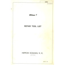 Nikon f kogaku camera repair tools list