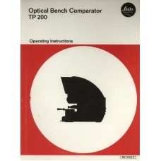 Leitz optical bench comparator tp200 instructions