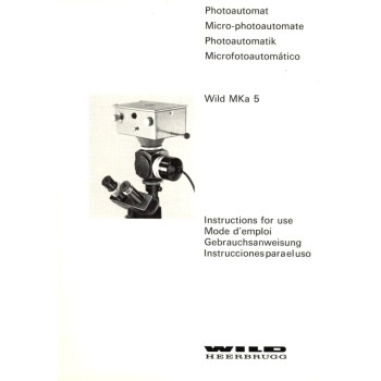 Wild mka 5 microscope photoautomat instructions manual
