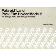 Polaroid land pack film holder model 2 intructions rb67