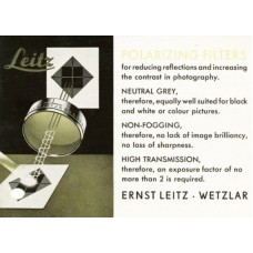 Leitz wetzlar polarizing filters information
