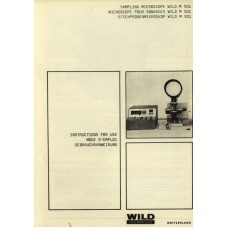 Wild sampling microscope m501 instruction manual