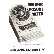Sekonic leader exposure meter l-vi instructions manual