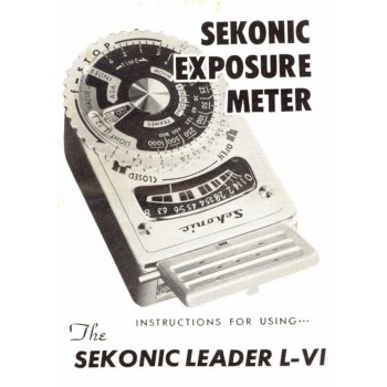 Sekonic leader exposure meter l-vi instructions manual