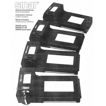 Sinar zoom 67 69 panorama rollfilm holders instructions