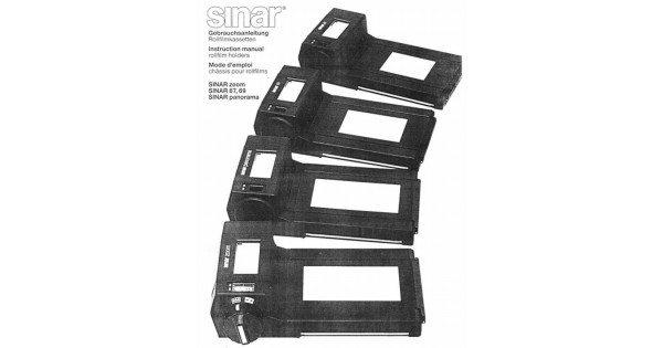 Buy sinar zoom 67 69 panorama rollfilm holders instructions