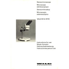 Wild m1a m1b stereo microscope instructions operating