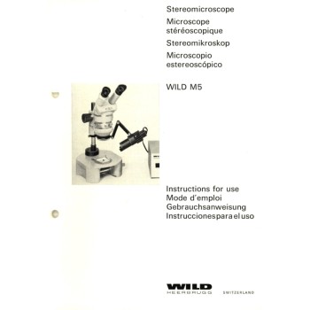 Wild m5 stereo microscope instructions operating manual