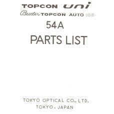 Topcon uni beseler auto 100 54a parts list