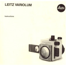 Leitz variolum leica operating instructions manual