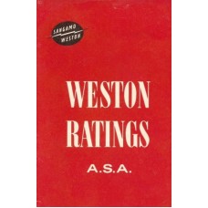 Weston ratings a.s.a exposure meter exposures