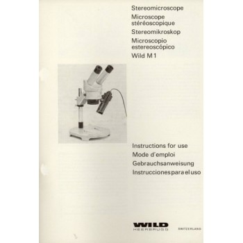 Wild m1 stereo microscope instruction  only