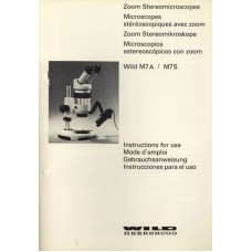 Wild m7 stereo microscope instruction  only