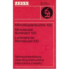 Zeiss microscope illuminator 100 operating instructions