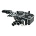 Bolex 8mm camera with 3 turret rotating lens holder case manual