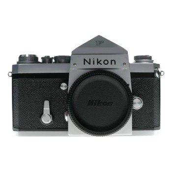 Nikon F body chrome SLR classic 35mm film camera with manual stunning