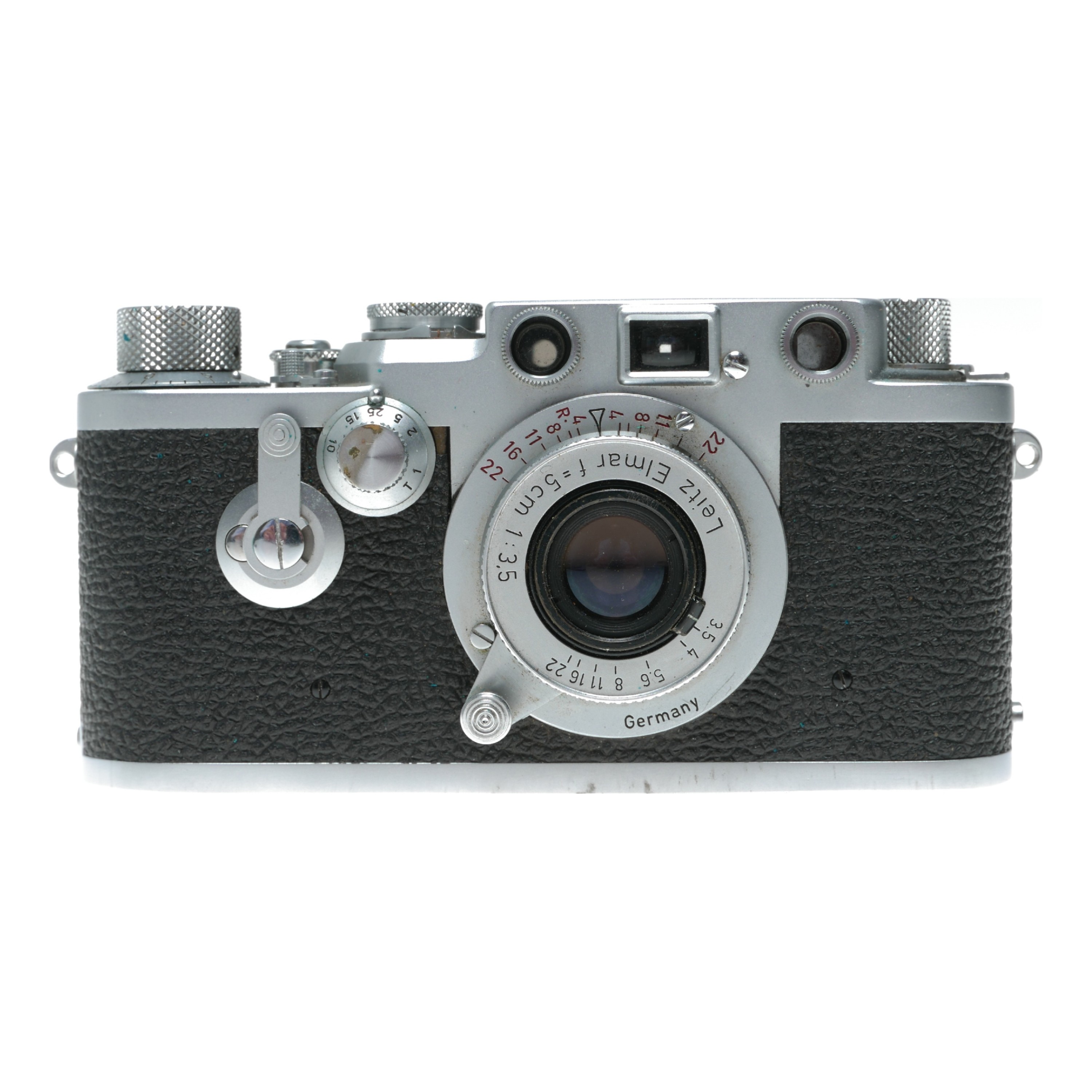 Buy leica iiif self timer rangefinder leitz elmar 3.5/50 red scale 