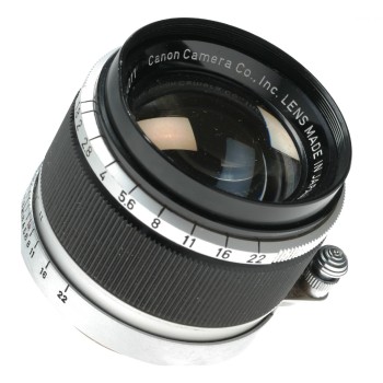 Canon camera lens 50mm 1:1.8 Leica M39 LTM screw mount 1.8/50