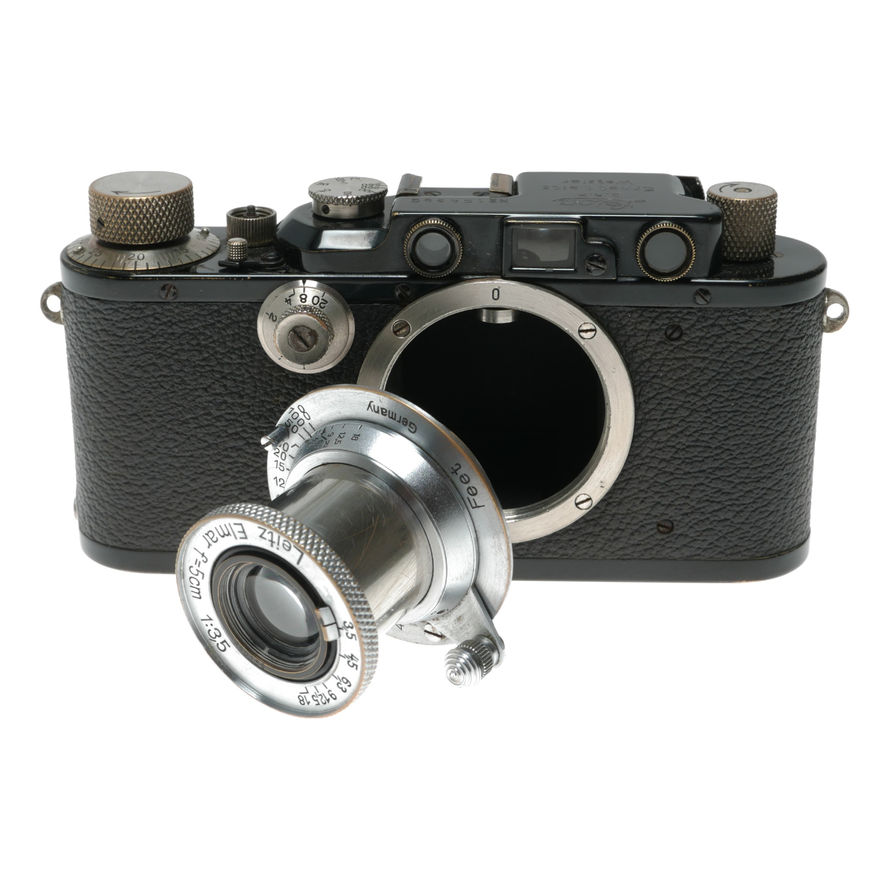 Buy leica iii black paint rf camera leitz elmar 5cm 1:3.5 lens