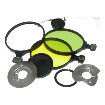 Linhof assortment of filters and accessories lens cam holder