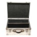 Vintage Aluminum Camera Trunk Hard Case with Leather Handle
