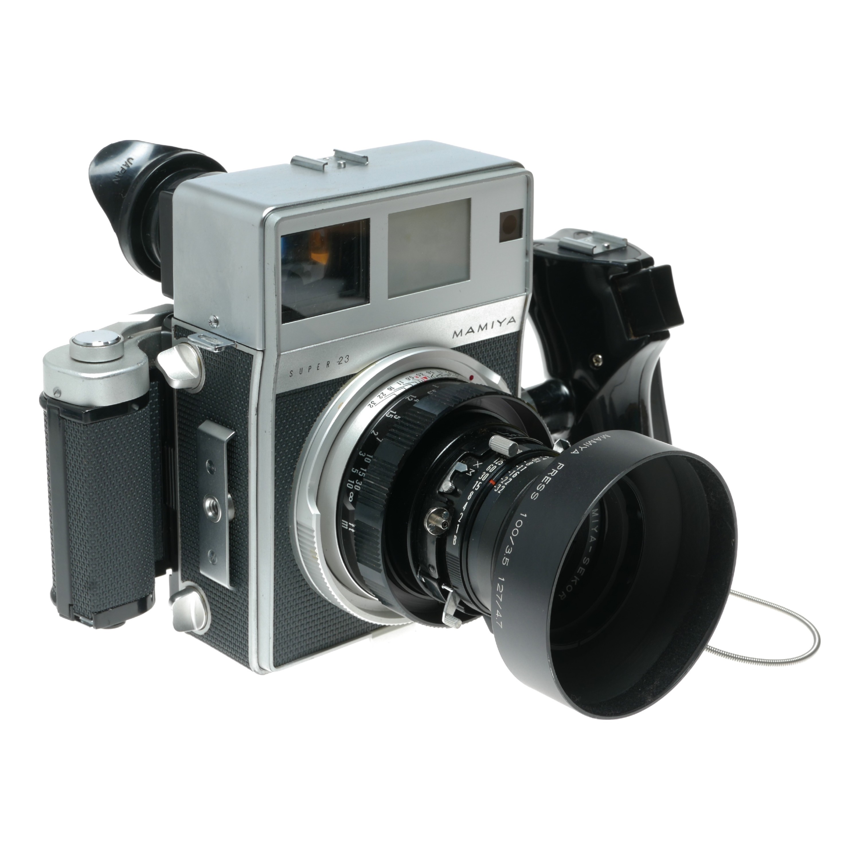 Mamiya Press Super 23 camera 100mm f/3.5 Grip set Xtra