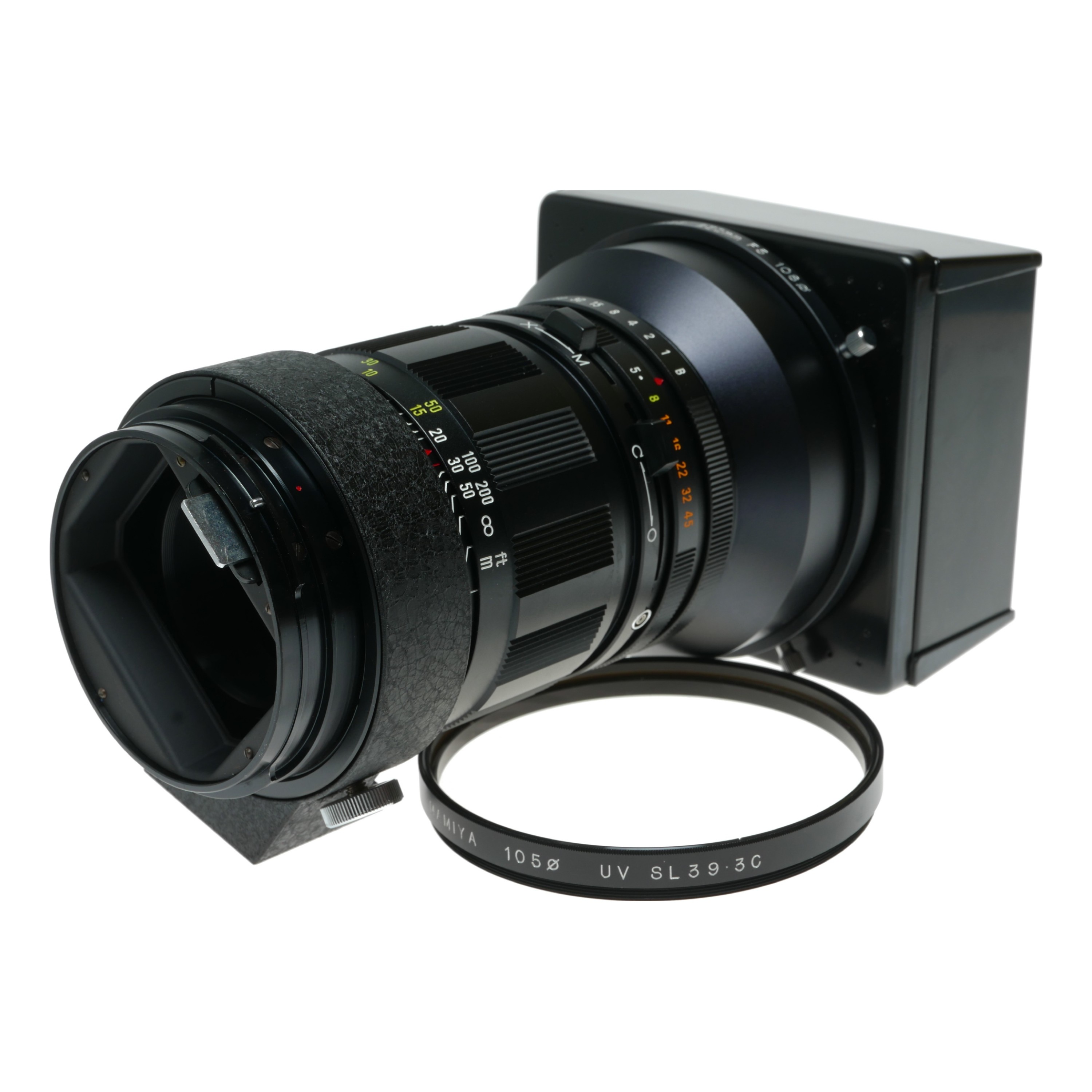 Mamiya-Sekor 250mm f/5 Lens for Press 23 System with Hood set