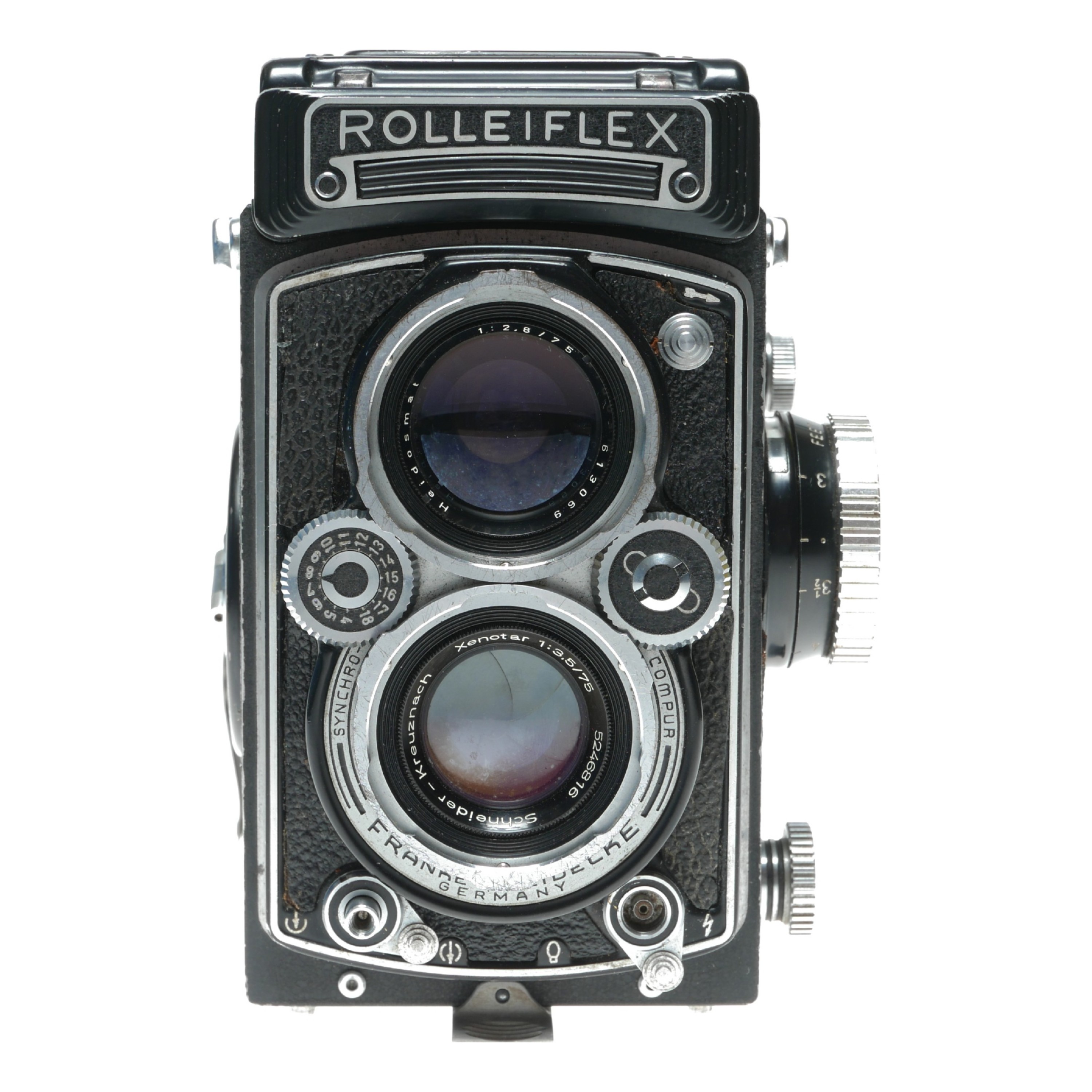 Rolleiflex 3.5 TLR Camera Schneider Xenotar 75mm