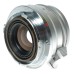 Leica Summicron 1:2/35mm f/2 M lens 8-Element Silver vintage