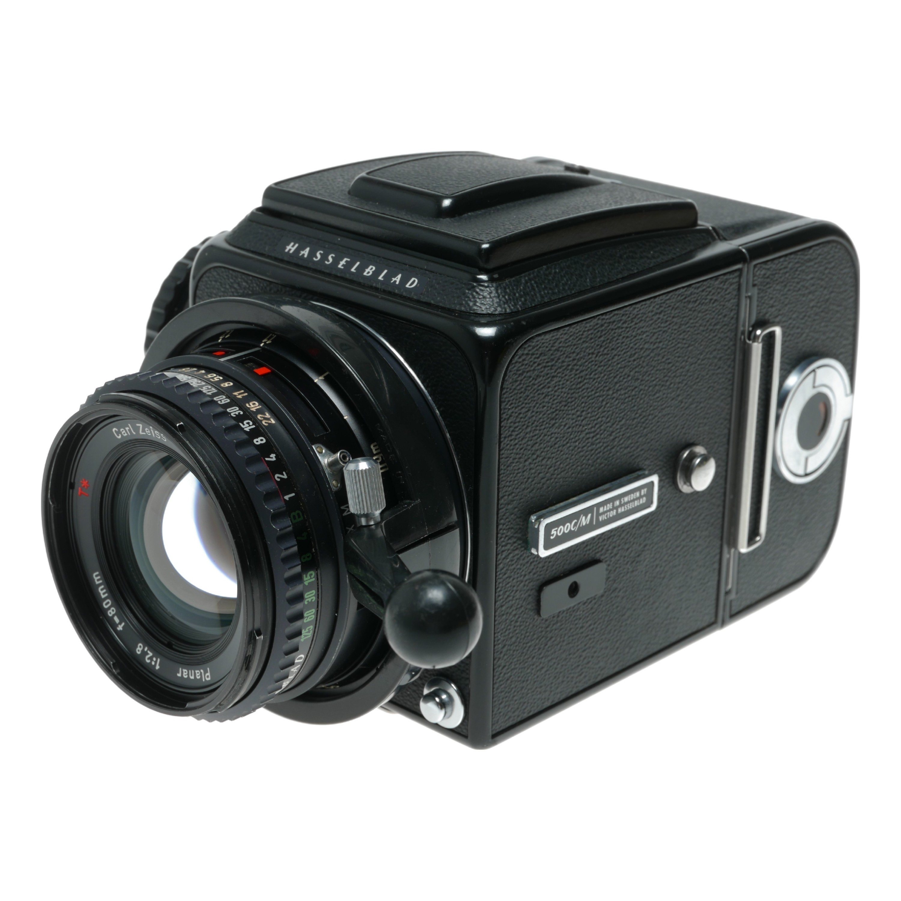 Buy hasselblad 500 c/m black zeiss planar 2.8 f=80mm lens wlf 2x