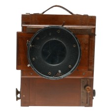 View camera vintage film antique wooden LUC shutter bellows