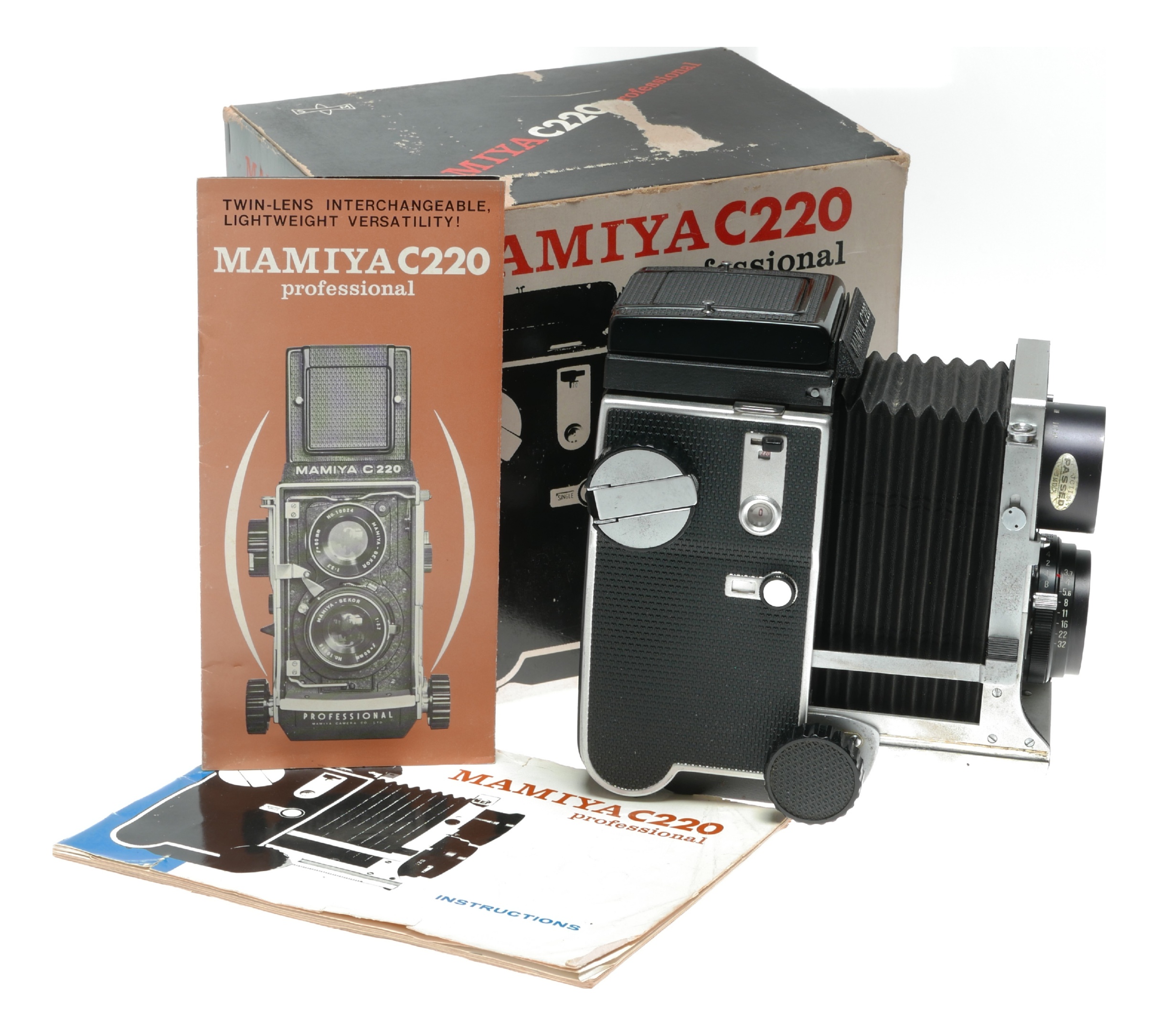 Mamiya C220 Professional TLR film camera medium format 3.7/80mm