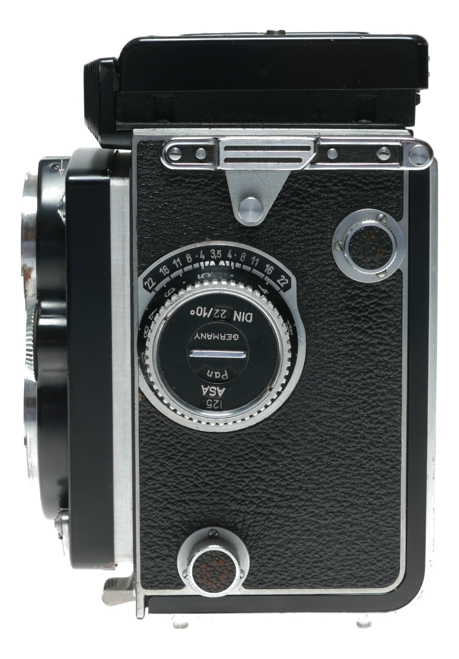 Rolleiflex Camera Serviced Zeiss Tessar 3.5/75mm TLR lens synchro