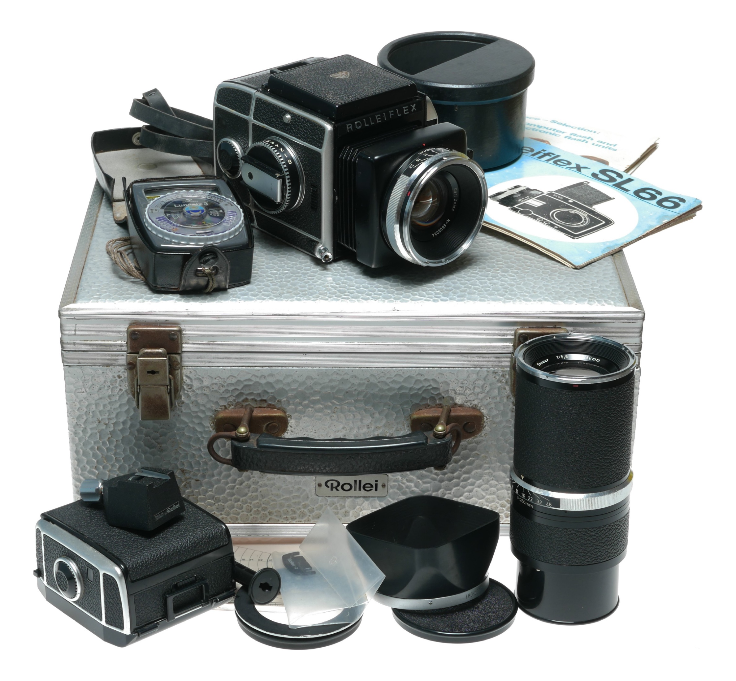 Rolleiflex SL66 Medium Format Camera Kit 2 Zeiss Lenses | eBay
